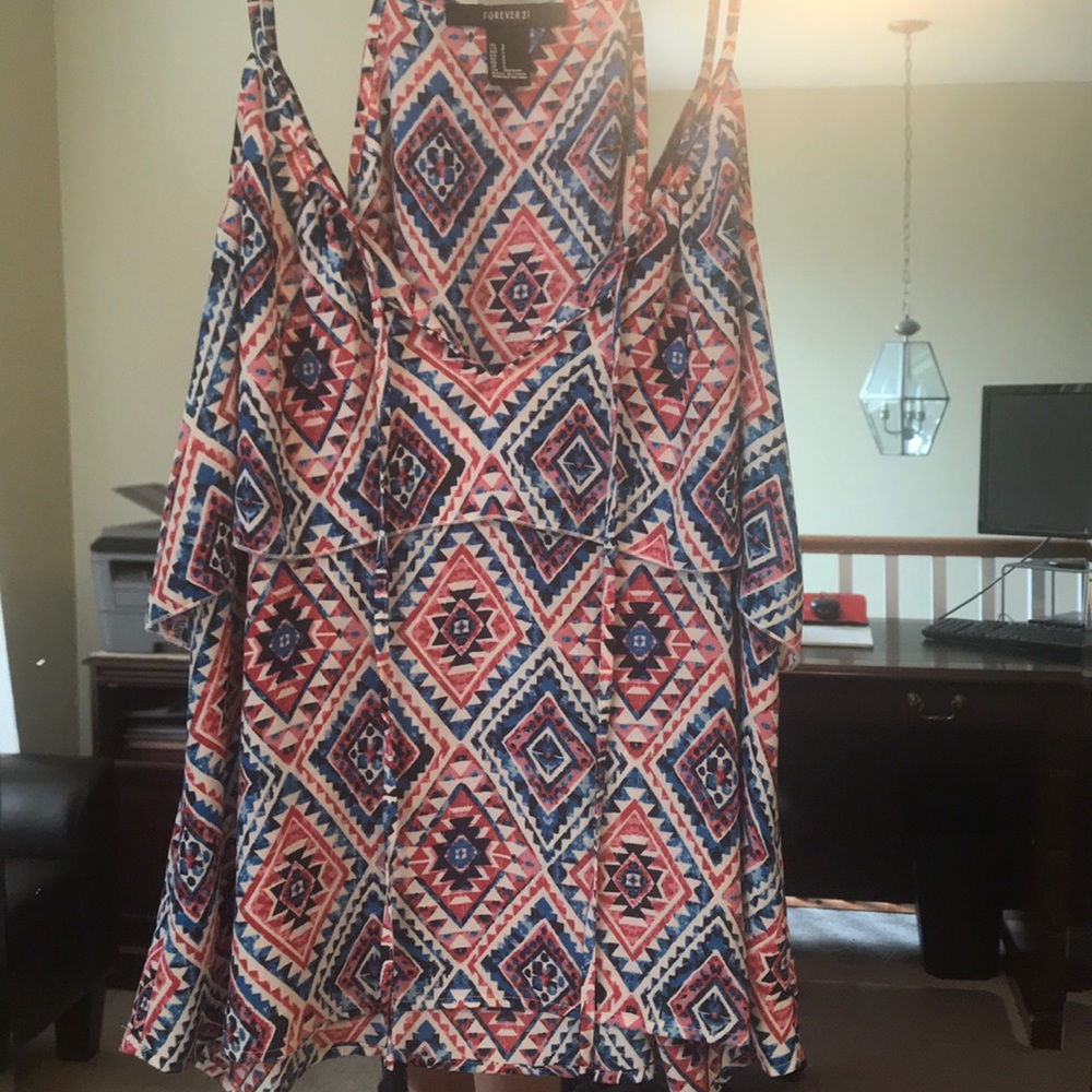 Forever 21 red, white and blue tank top